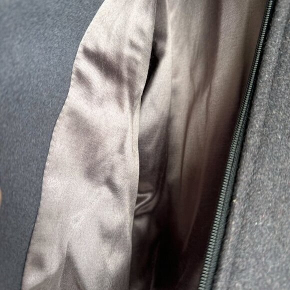 Vintage Fox Run Grey Red Wool Short Wool Parka S - Picture 5 of 8